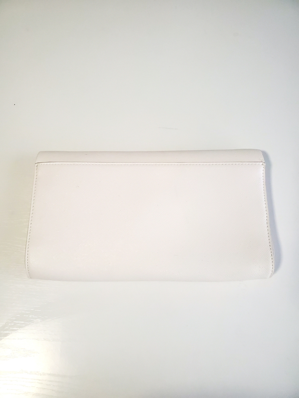 H&M White Envelope Clutch with Removable Chain Strap - Picture 3 of 7